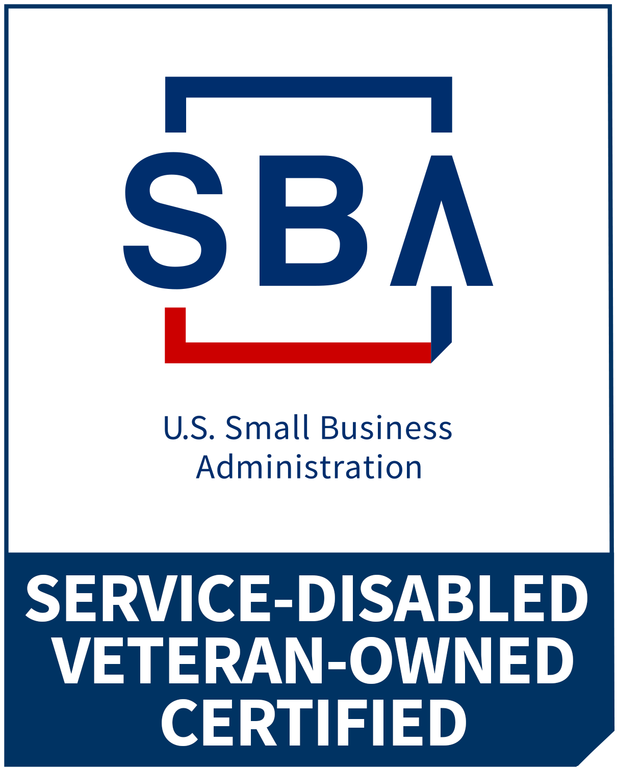 U.S. Small Business Administration Service-Disabled Veteran-Owned certified logo
